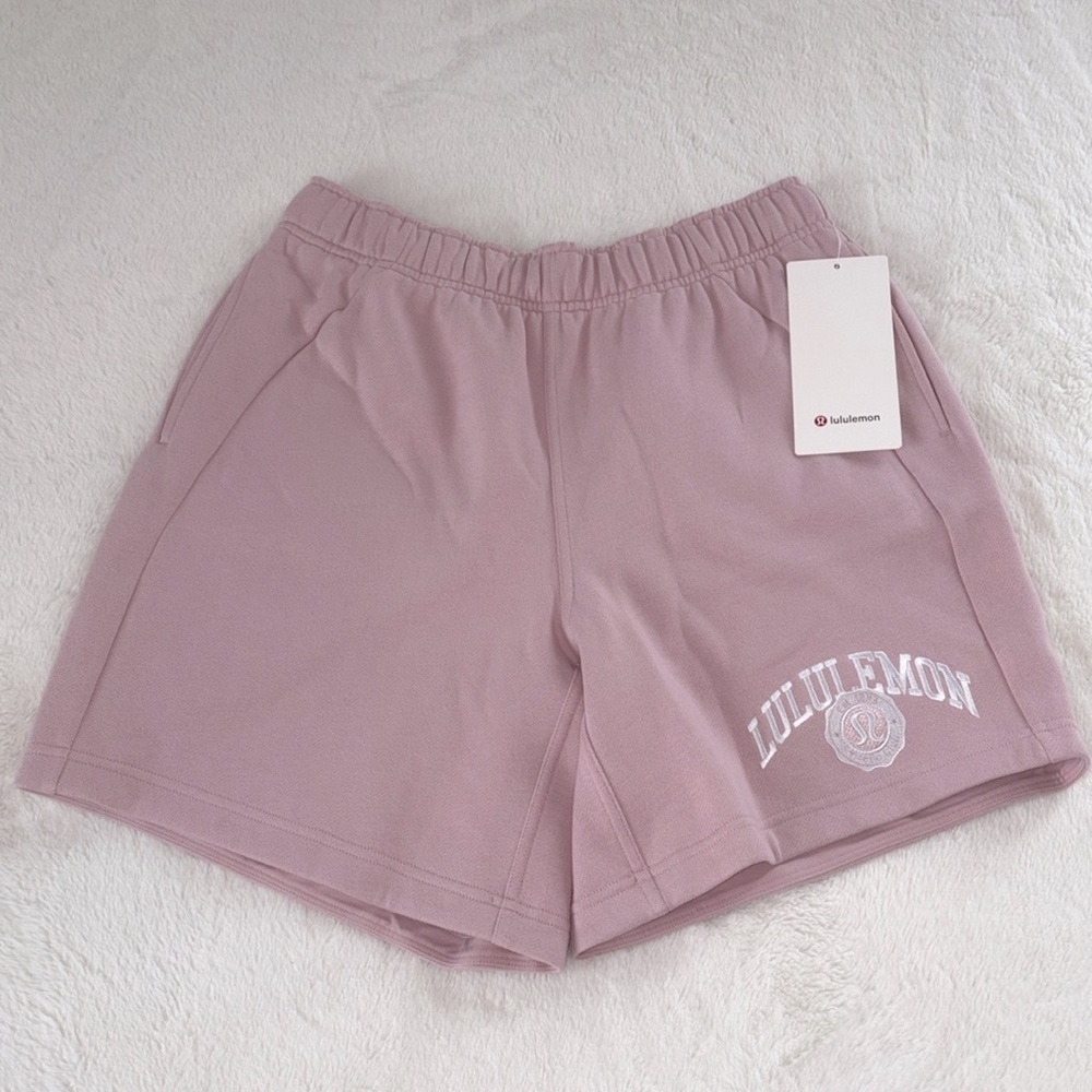 lululemon athletica Scuba Oversized MR Short 7" - Pink Haze NWT